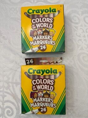 Crayola Colors of the World Markers - Yellow Box (24 Pack) x 2